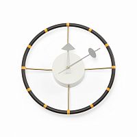 часы steering wheel настенные черный+желтый/black+yellow в Омске