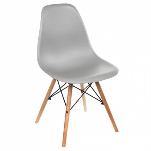 стул деревянный eames pc-015 grey в Омске