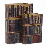 шкатулки-книги, набор из 2 шт. мультиколор в Омске