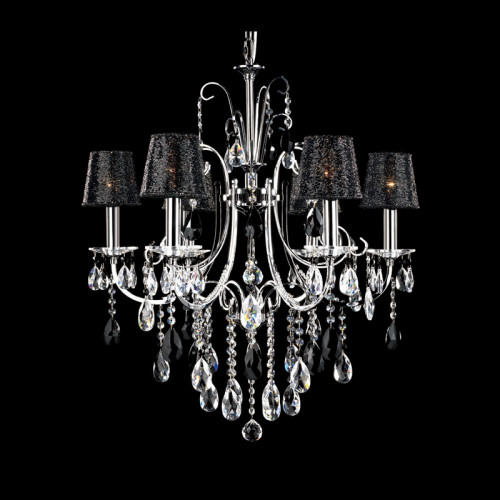 люстра md92721-6a от illuminati прозрачная/черная/ хром в Омске