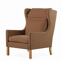 кресло wingback коричневый в Омске