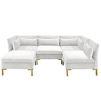 диван zara sectional угловой белый в Омске