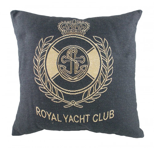 подушка с гербом королевского royal yacht club denim в Омске