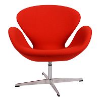 кресло arne jacobsen красное в Омске