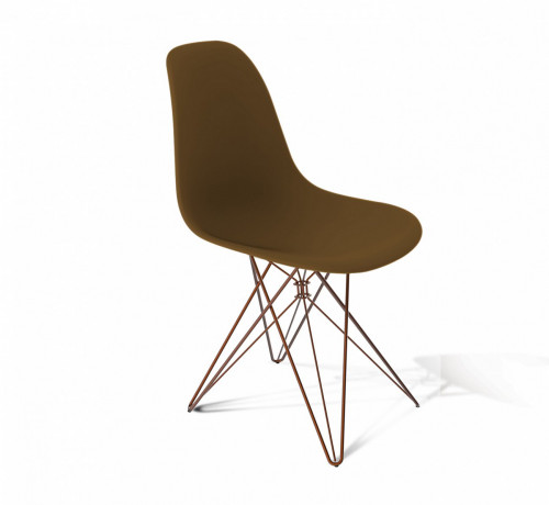 стул dsr коричневый s50 (eames style) в Омске