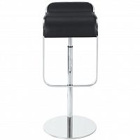 барный стул lem style piston stool черная кожа в Омске