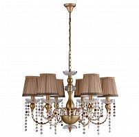 подвесная люстра crystal lux alegria sp6 gold-brown в Омске