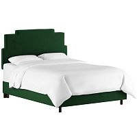 кровать двуспальная 180х200 зеленая paxton emerald velvet в Омске