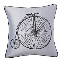 подушка с ретро-велосипедом retro bicycle grey в Омске