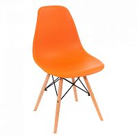 стул деревянный eames pc-015 оранжевый в Омске