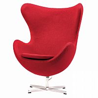 кресло egg chair красное в Омске