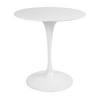 стол eero saarinen style tulip table top mdf d70 глянцевый белый в Омске