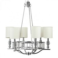 люстра easton light chandelier хром, бежевая в Омске