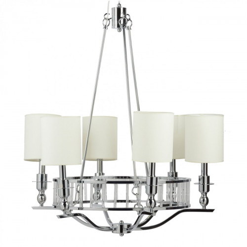люстра easton light chandelier хром, бежевая в Омске
