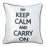 подушка с надписью keep calm and carry on в Омске