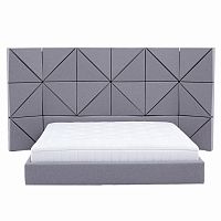 кровать двуспальная 180х200 фиолетовая floe comforty в Омске