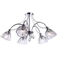 потолочная люстра arte lamp silenzio a9559pl-5cc хром в Омске