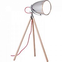 лампа настольная chromatic tripod на деревянном штативе в Омске