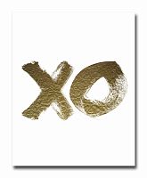 постер xo золотой a4 в Омске