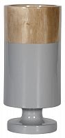 ваза настольная rustic chic tube wood grey в Омске