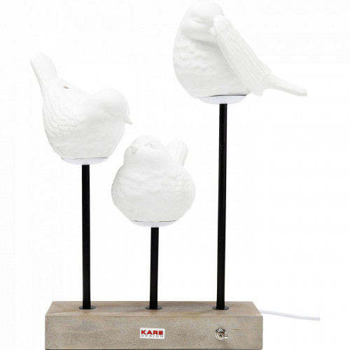 лампа настольная birds белая в Омске
