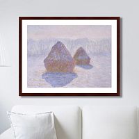 картина: haystacks (effect of snow and sun), 1891г. в Омске