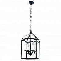 дизайнерская подвесная люстра spot light cage 9500404 черная в Омске