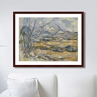 картина: montagne sainte-victoire, 1890г. в Омске
