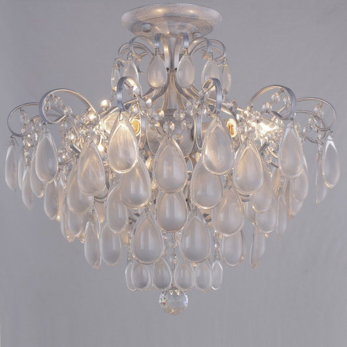 потолочная люстра crystal lux sevilia pl4 silver в Омске