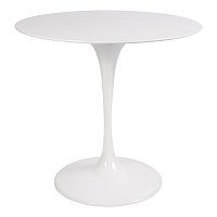 стол eero saarinen style tulip table top mdf d80 глянцевый белый в Омске