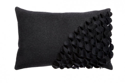 подушка с объемным узором alicia dark gray в Омске