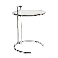 стол журнальный eileen gray style cocktail table e-1027 прозрачный в Омске