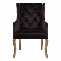 кресло с ушами черное ashby chair в Омске