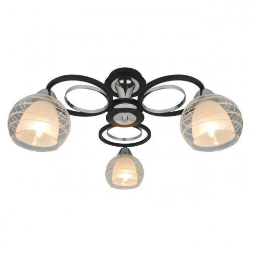 потолочная люстра arte lamp ginevra a1604pl-3bk в Омске