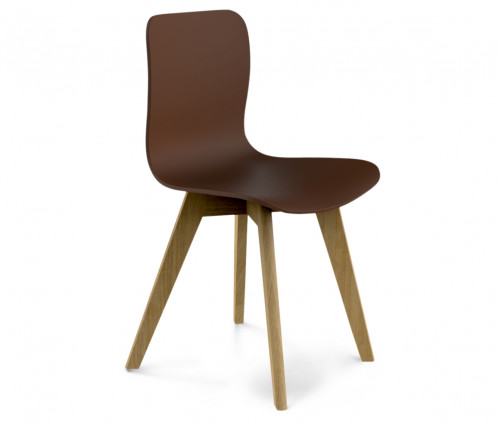 стул dsw коричневый s42 (eames style) в Омске