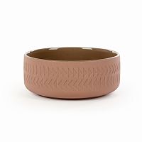 тарелка tactile диаметр 15 коричневый в Омске