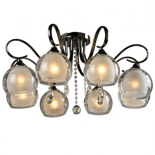 потолочная люстра idlamp merinella 877/8pf-darkchrome в Омске