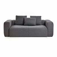 диван blok sofa 2 темно-серый от la forma (ex julia grup) в Омске