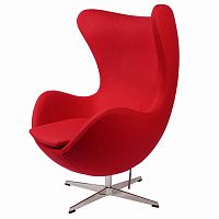 кресло arne jacobsen темно-красное в Омске