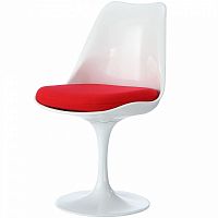 стул eero saarinen style tulip chair красная подушка в Омске