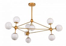 люстра modo 10 gold золото, белые плафоны в Омске