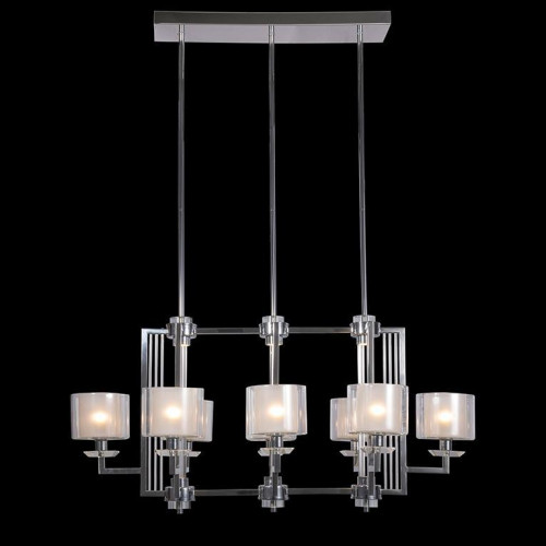 подвесная люстра newport 4408/s chrome в Омске