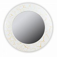 зеркало белое круглое диаметр 75 см с золотым декором fashion white gold в Омске
