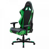 кресло геймерское dxracer racing черно-зеленое в Омске