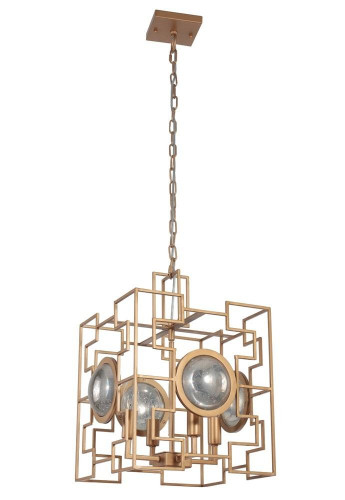 подвесная люстра crystal lux cuento sp4 gold в Омске