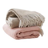 розовый шерстяной плед в Омске