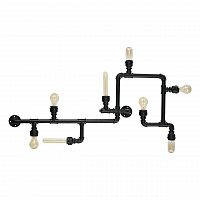 потолочная люстра ideal lux plumber pl8 nero в Омске