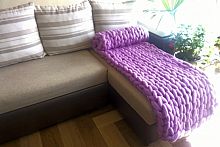 плед нежность фиолетовый большой в Омске