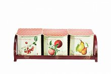 набор емкостей для хранения на подставке fruits в Омске