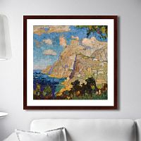 картина: view of monte solaro, capri, 1940г. в Омске